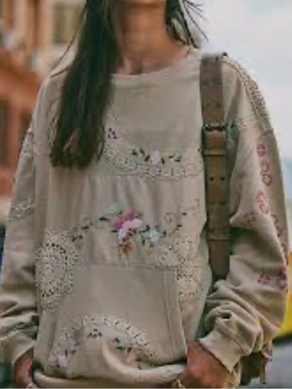 Free People Grams Attic Sweatshirt Small